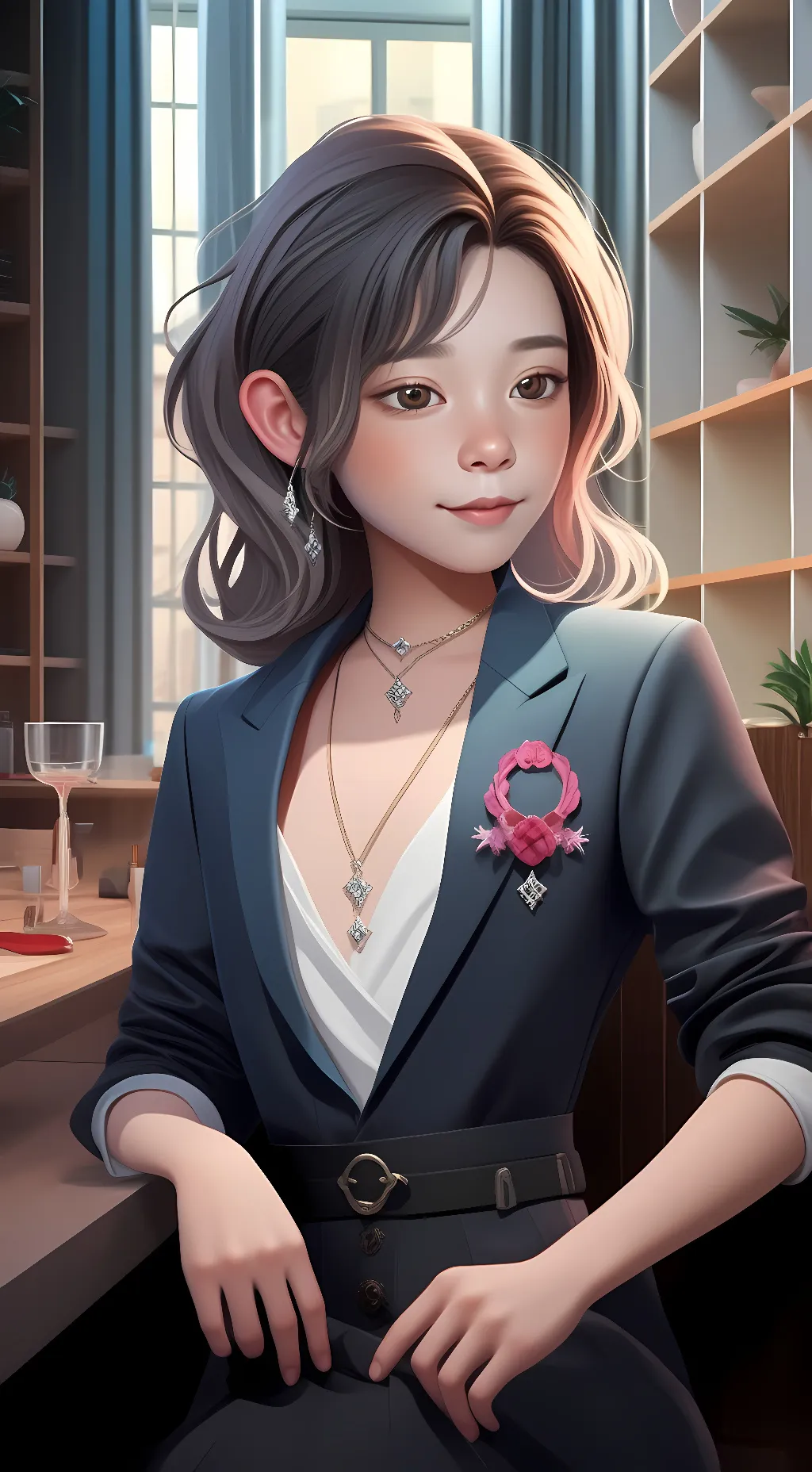 ai character: Aloura background