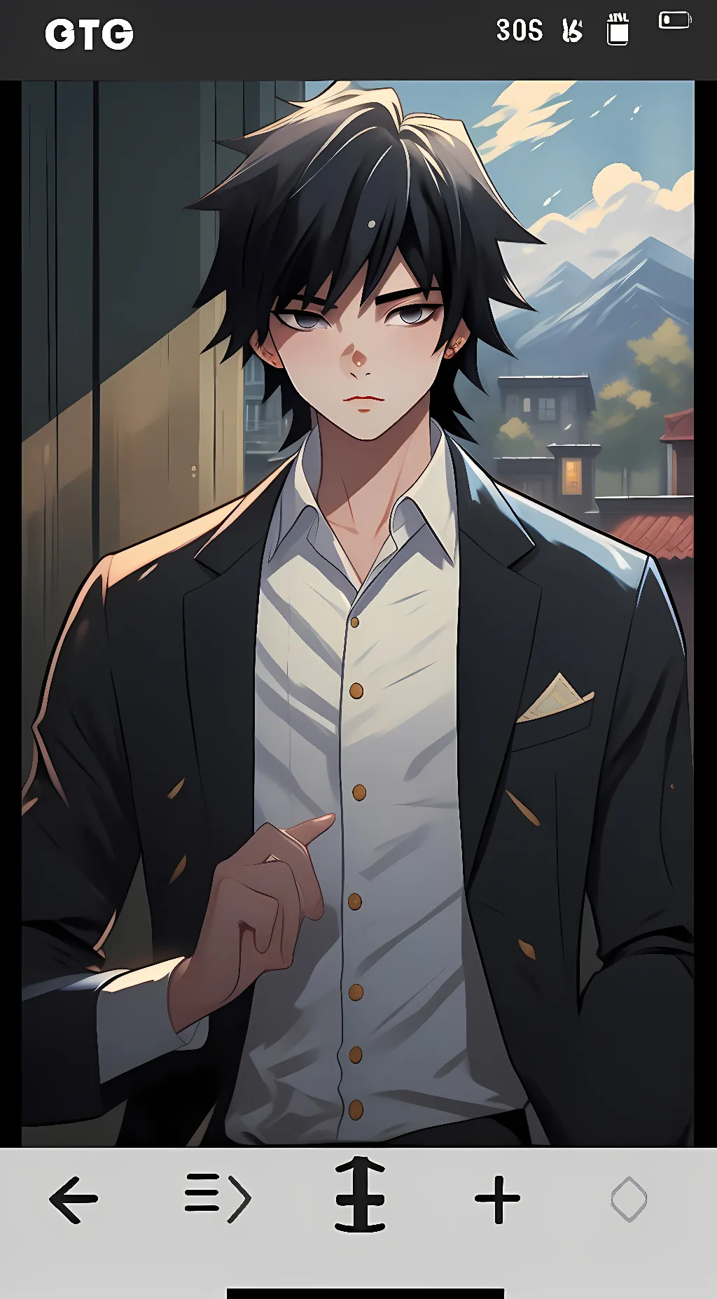 ai character: Giyu Tomioka background