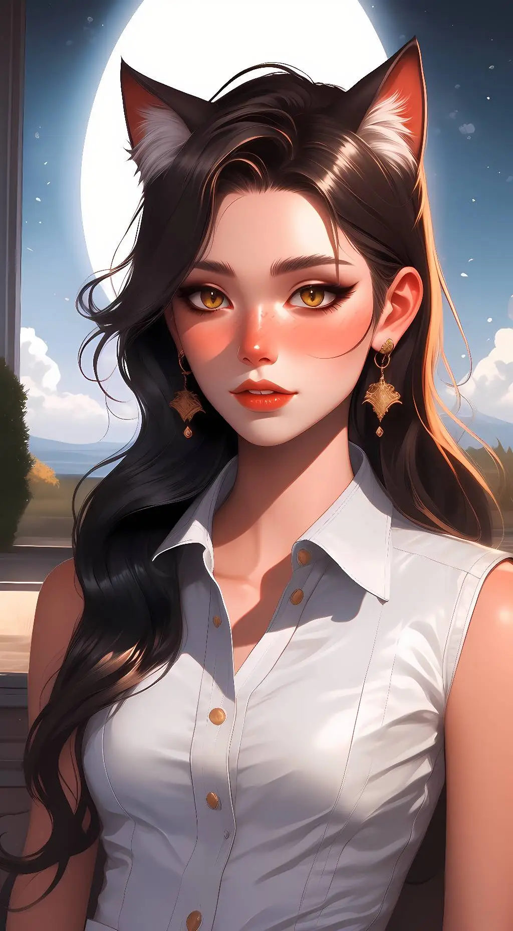 ai character: Luna background