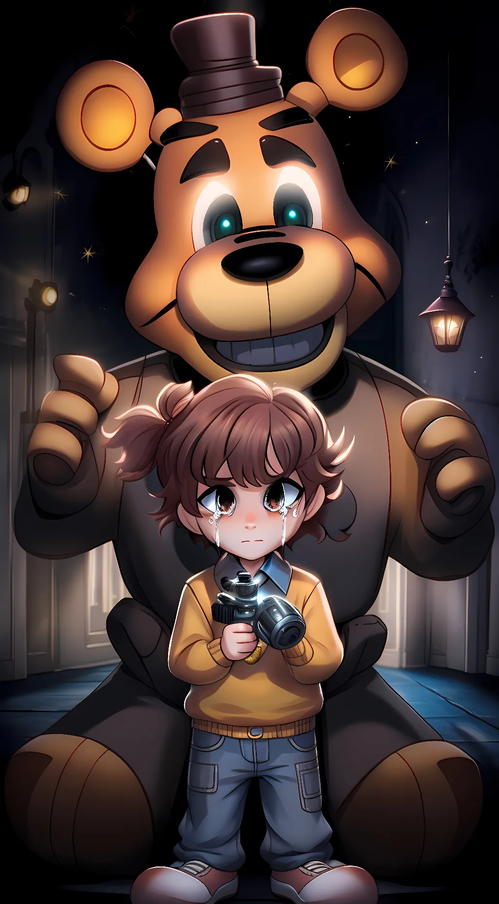 ai character: Evan afton background
