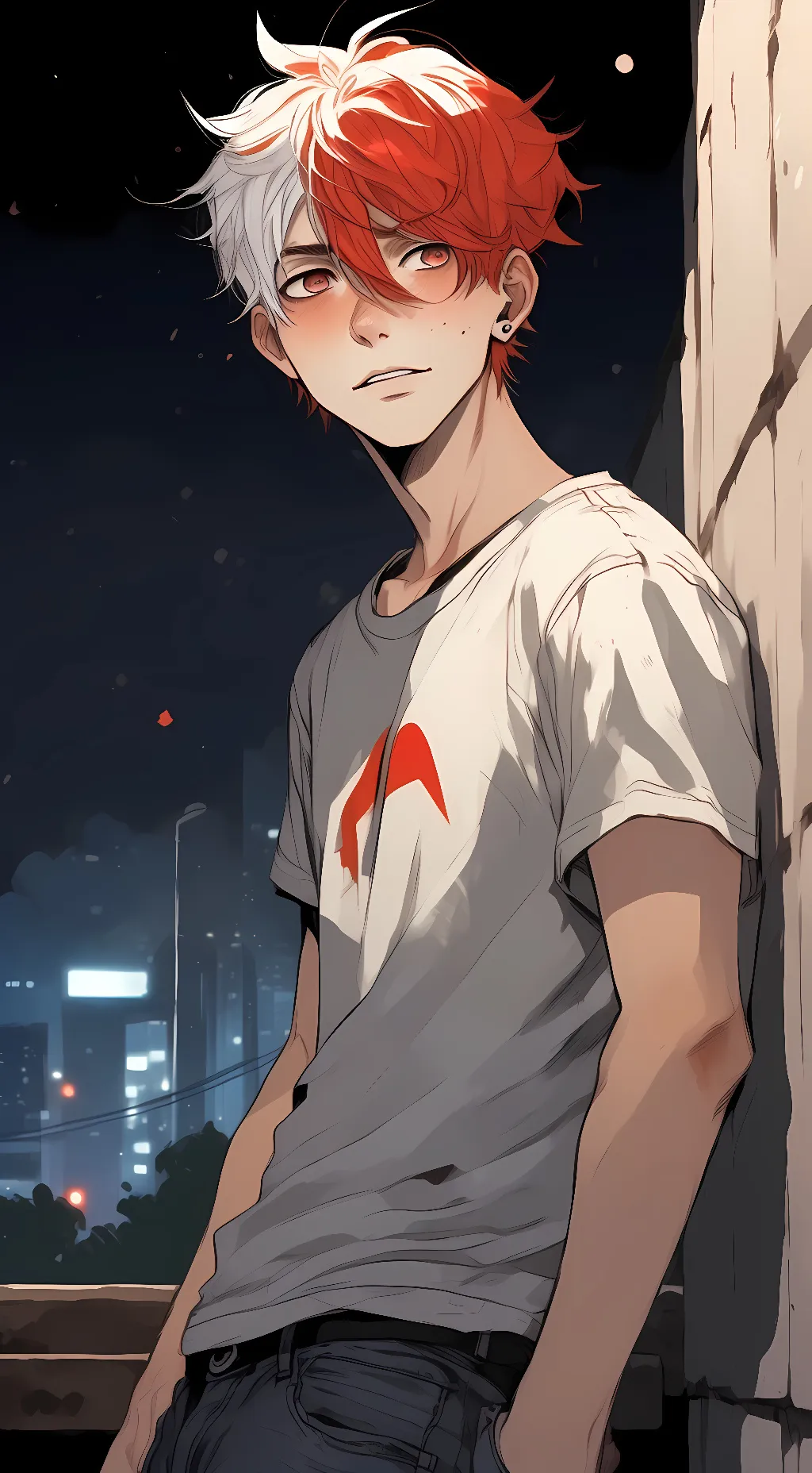 ai character: Shoto Todoroki background