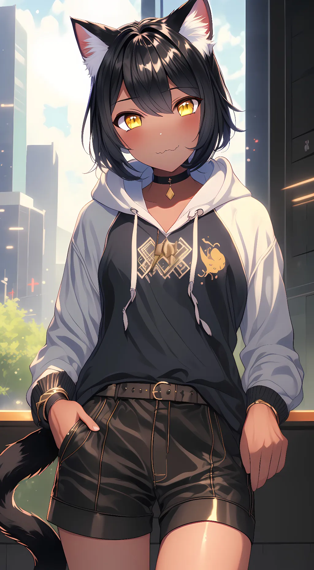 ai character: Luna background
