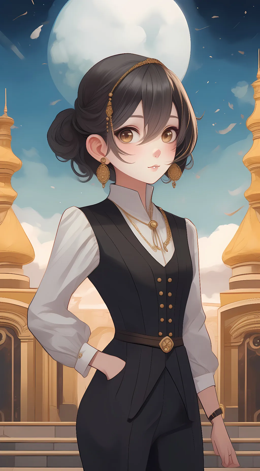 ai character: luna background
