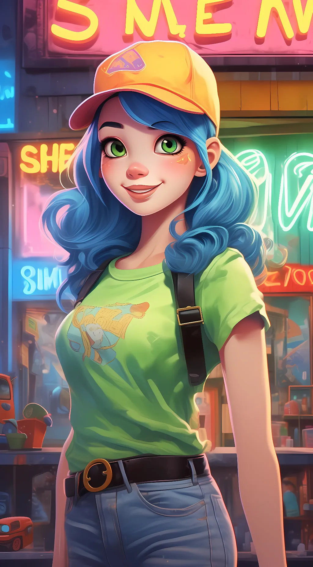 ai character: Kelly background