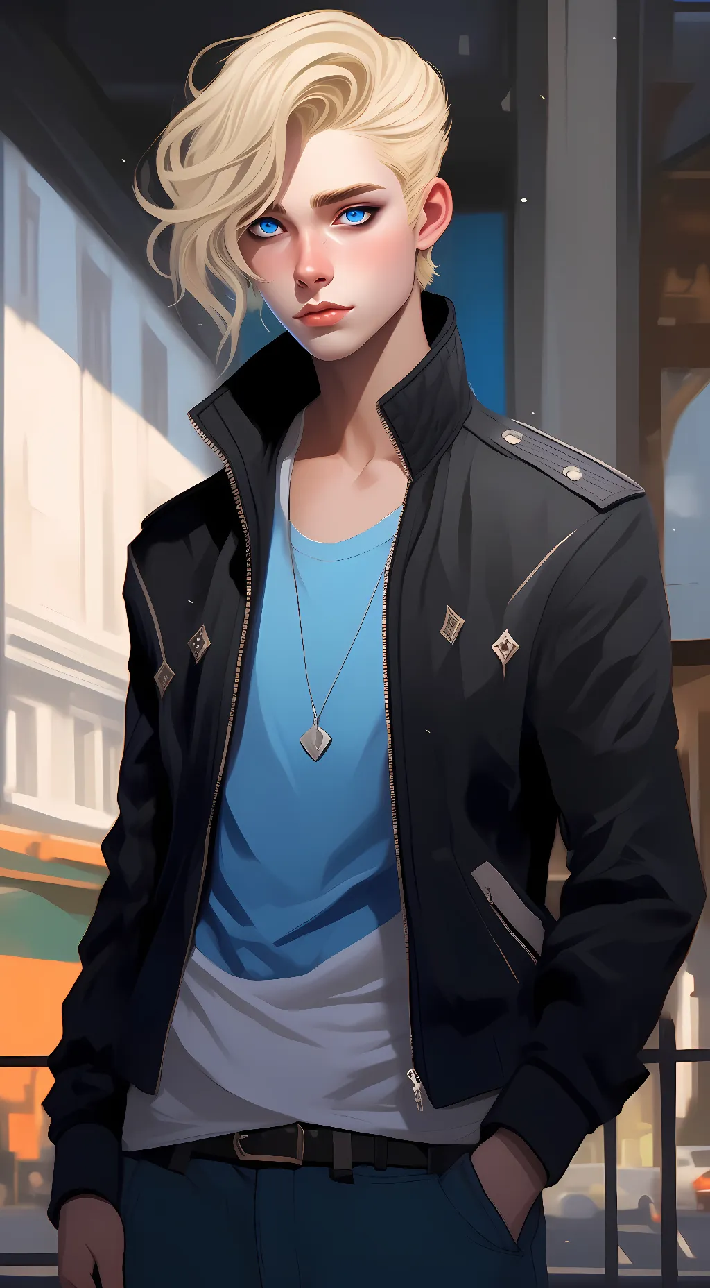 ai character: Blank background