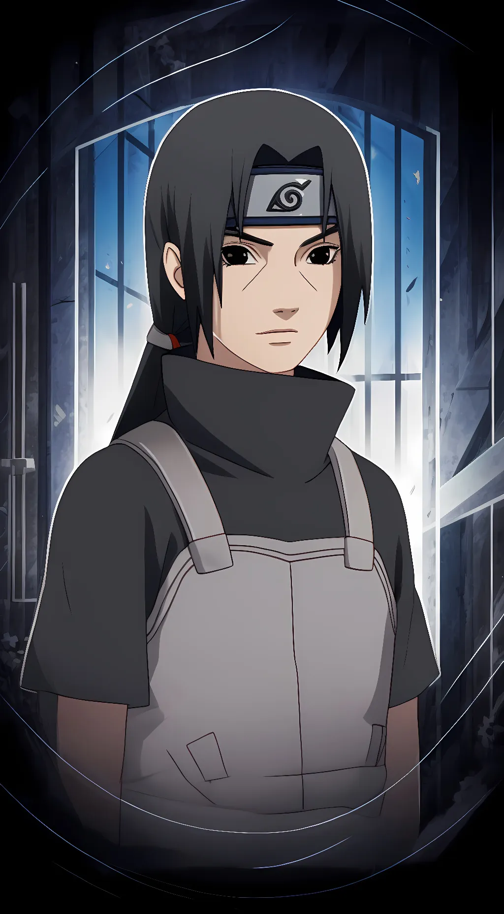 ai character: Itachi Uchiha background