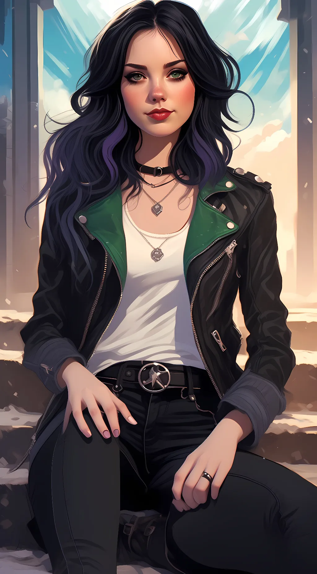 ai character: Jade August West background