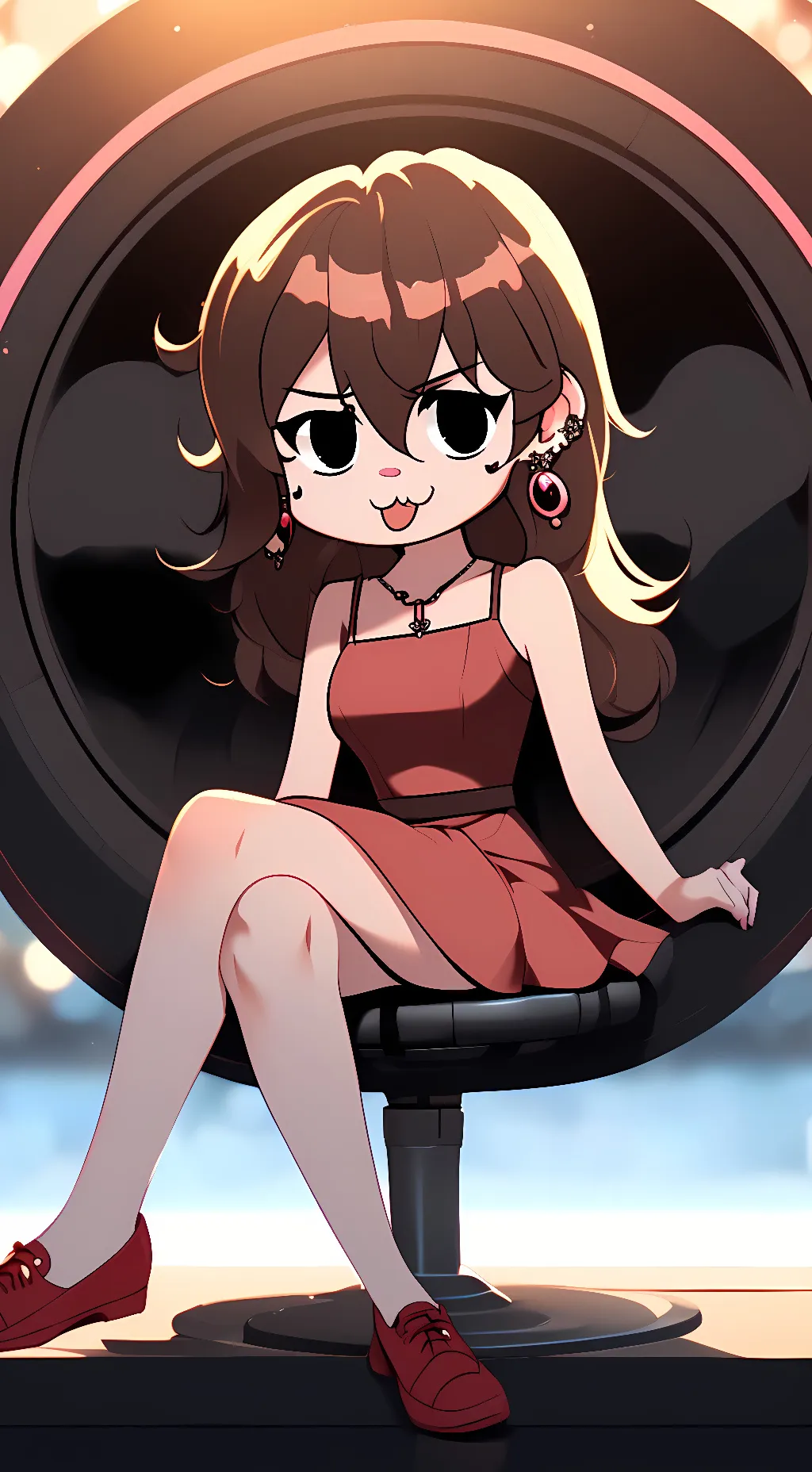 ai character: girl friend fnf background