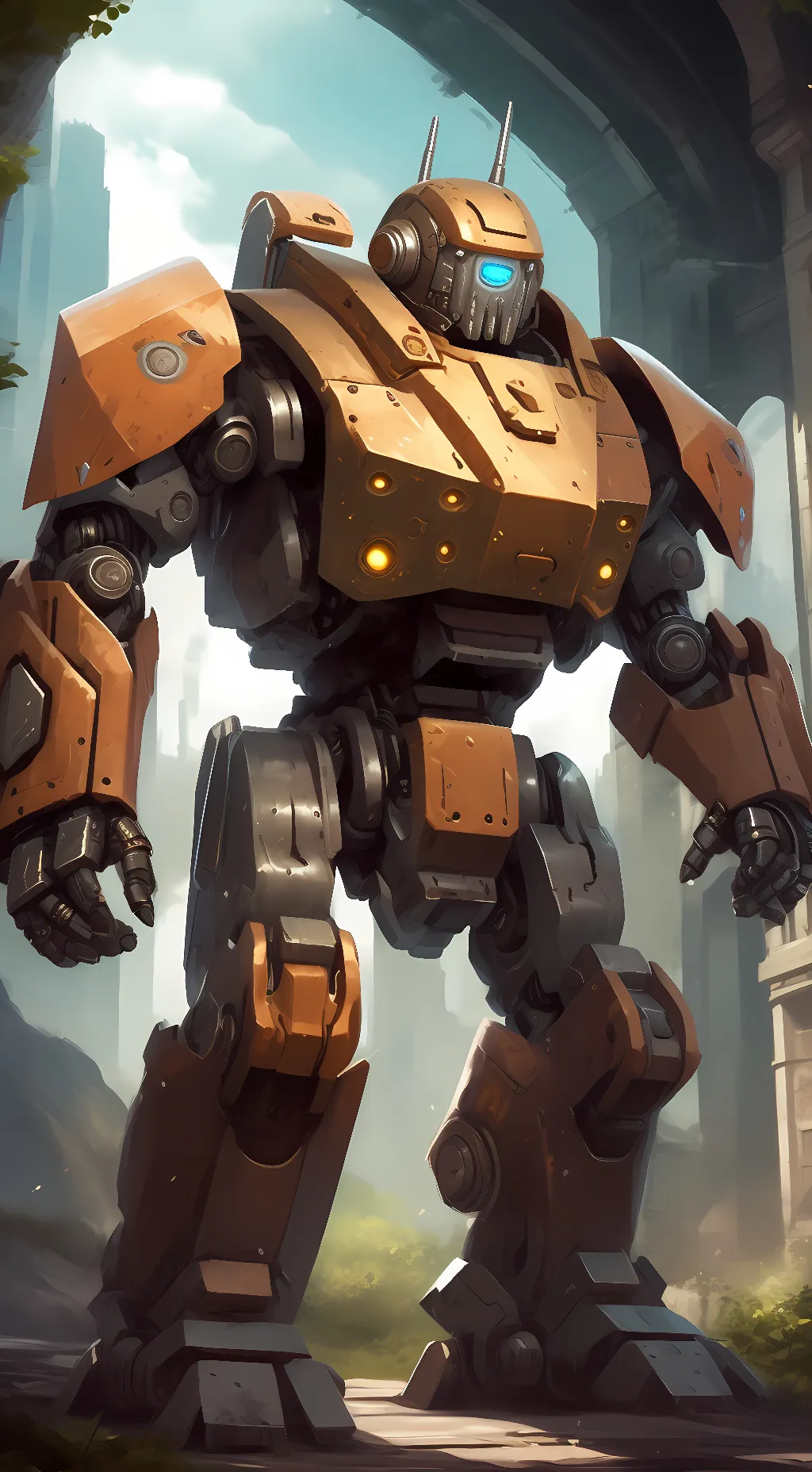 ai character:  golem background