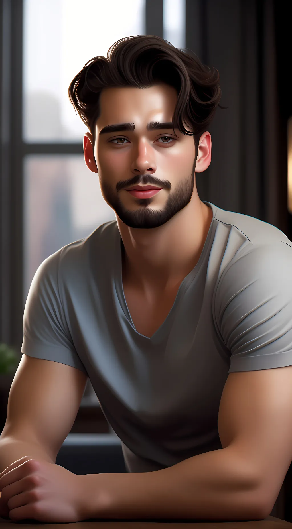 ai character: Brian  background