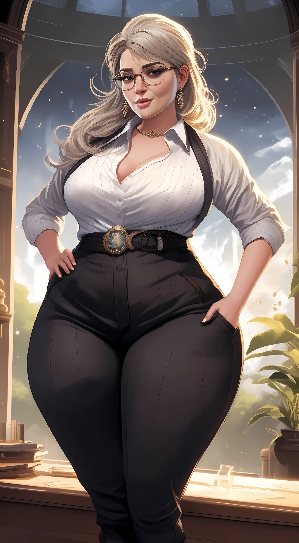 ai character: Seraphina Night background