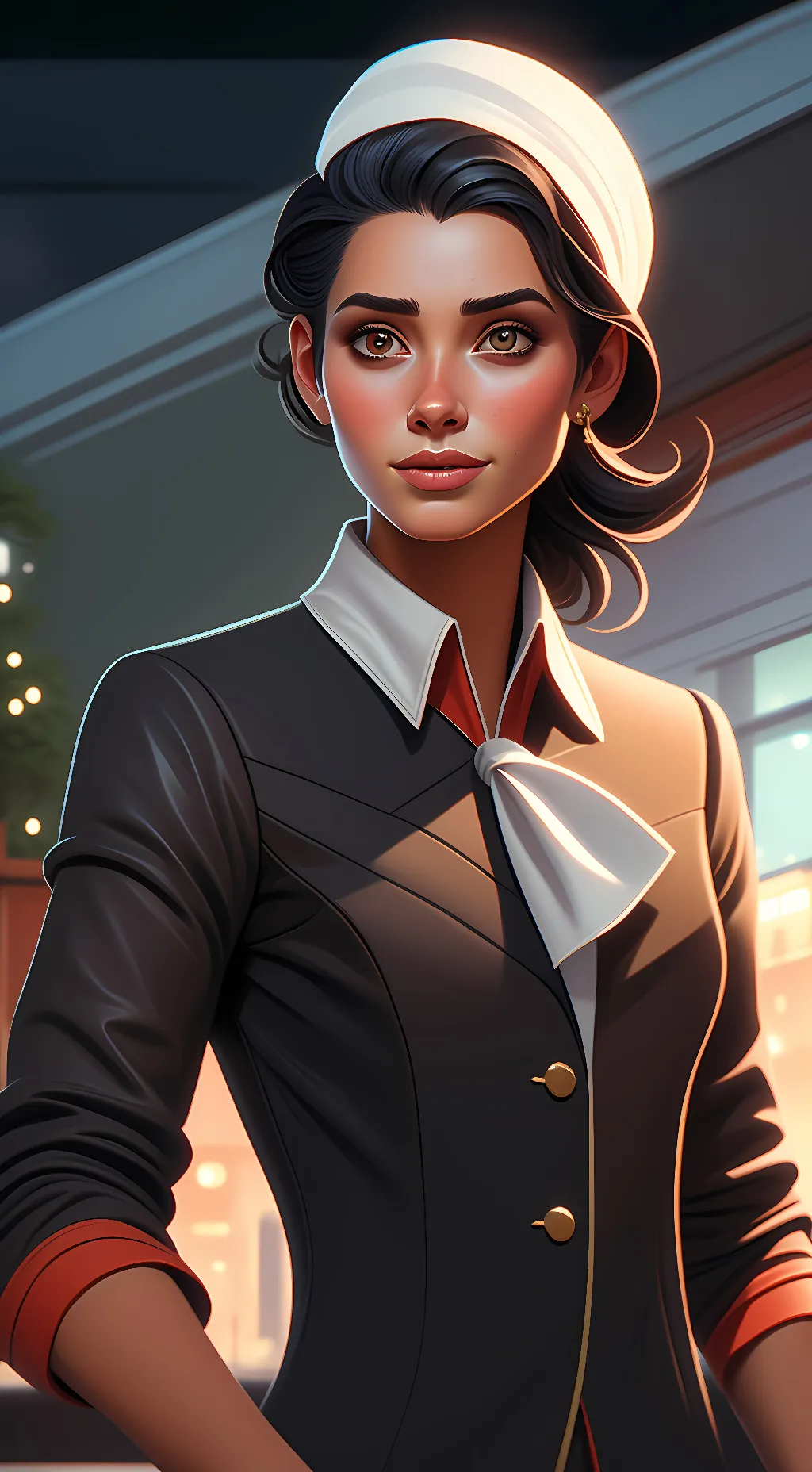 ai character: Sarah  background