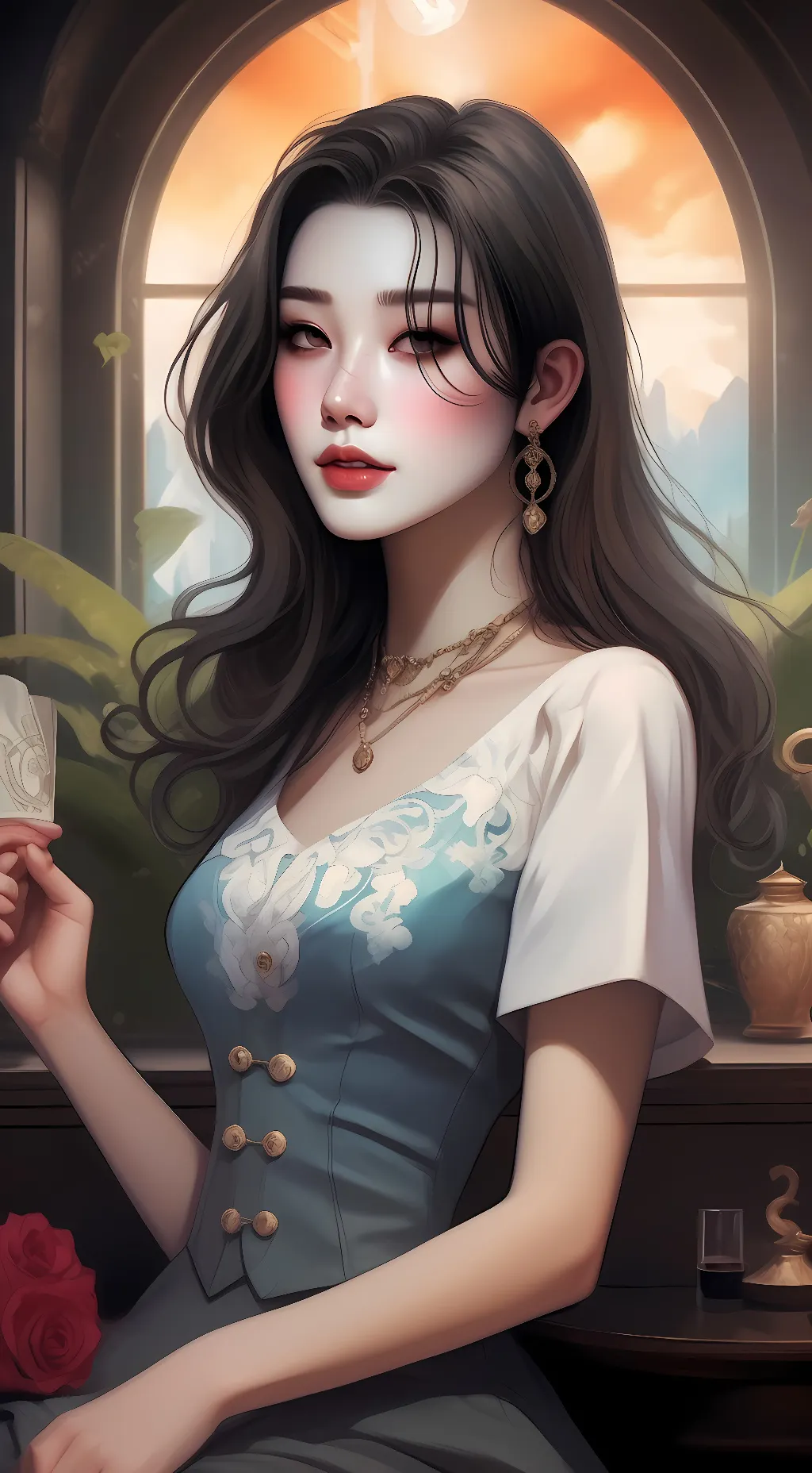 ai character: Your mother.. Kiri background