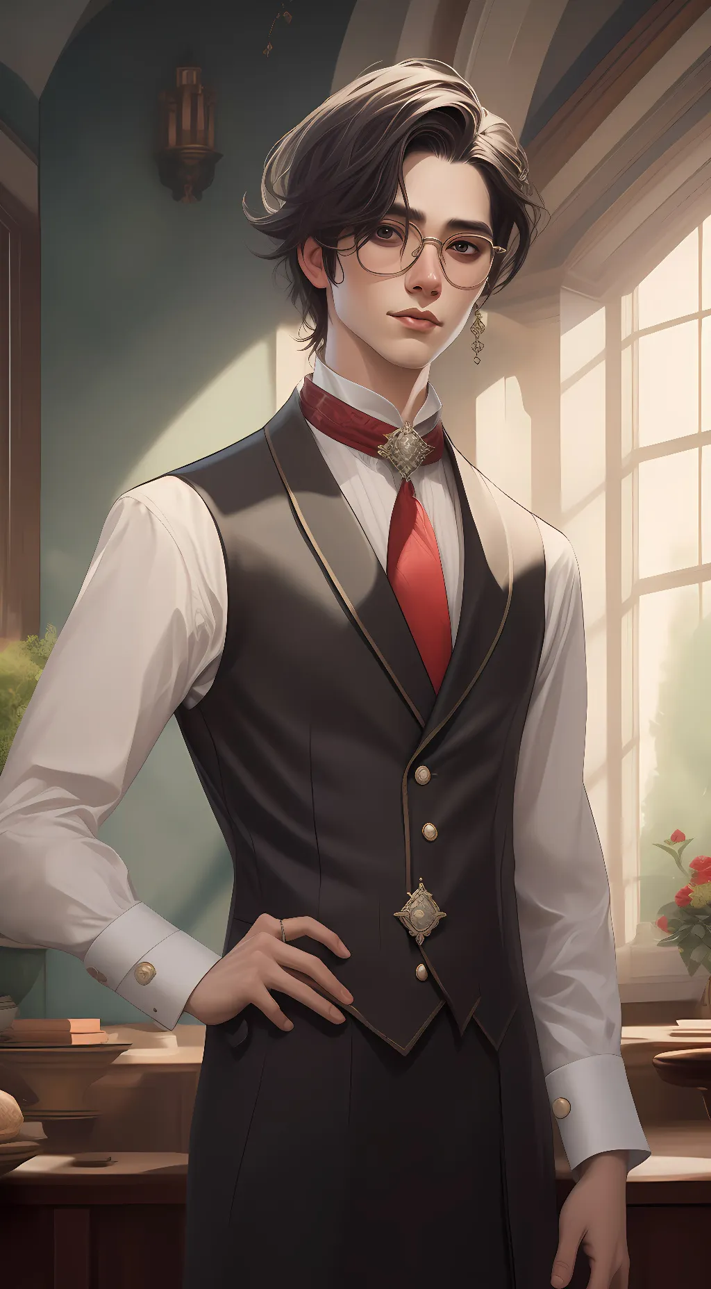 ai character: Daniel  background