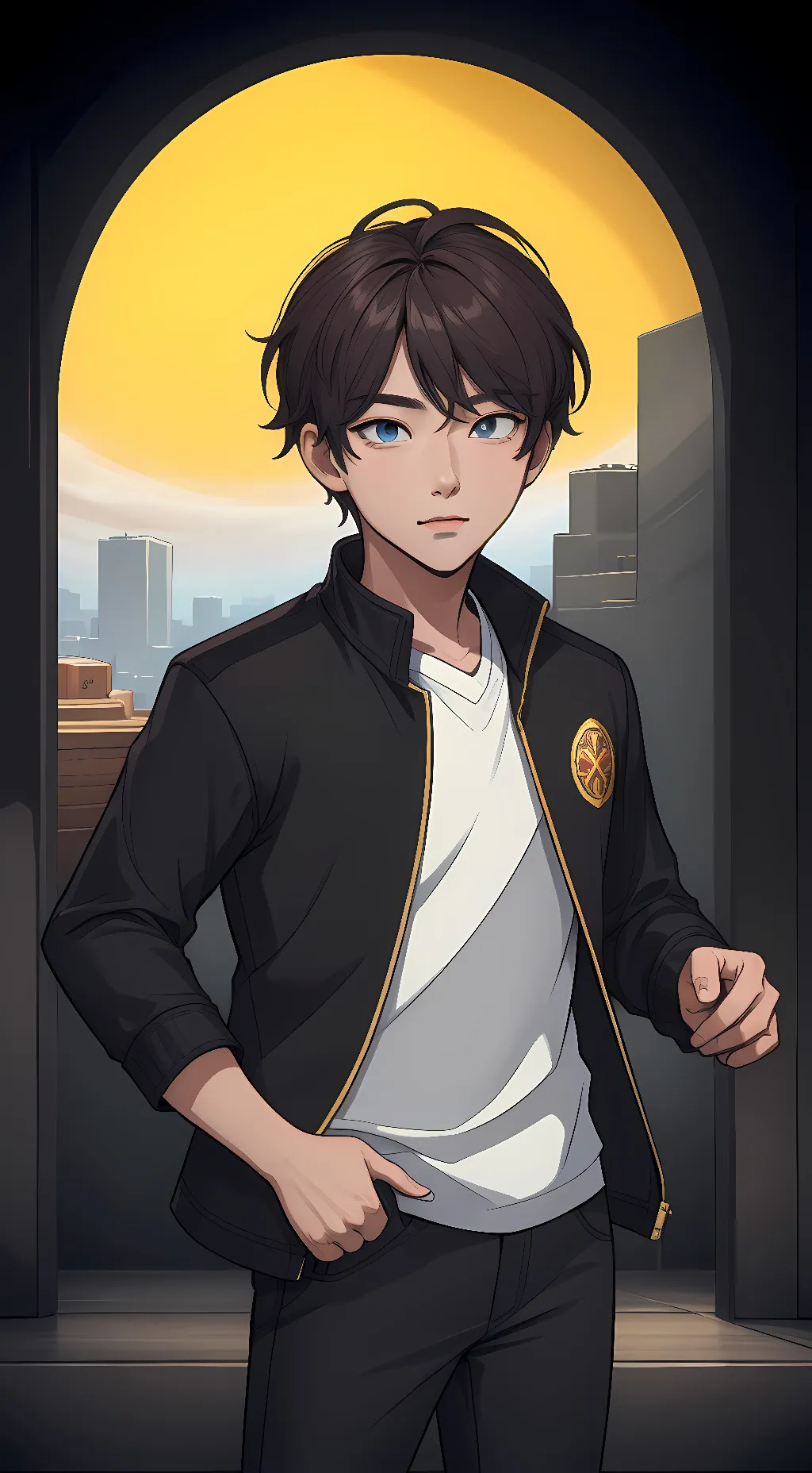 ai character: Harry  background