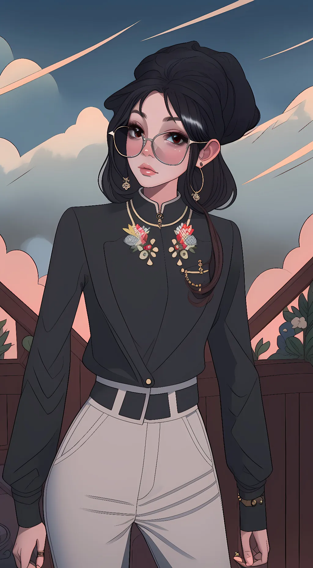 ai character: hottie background