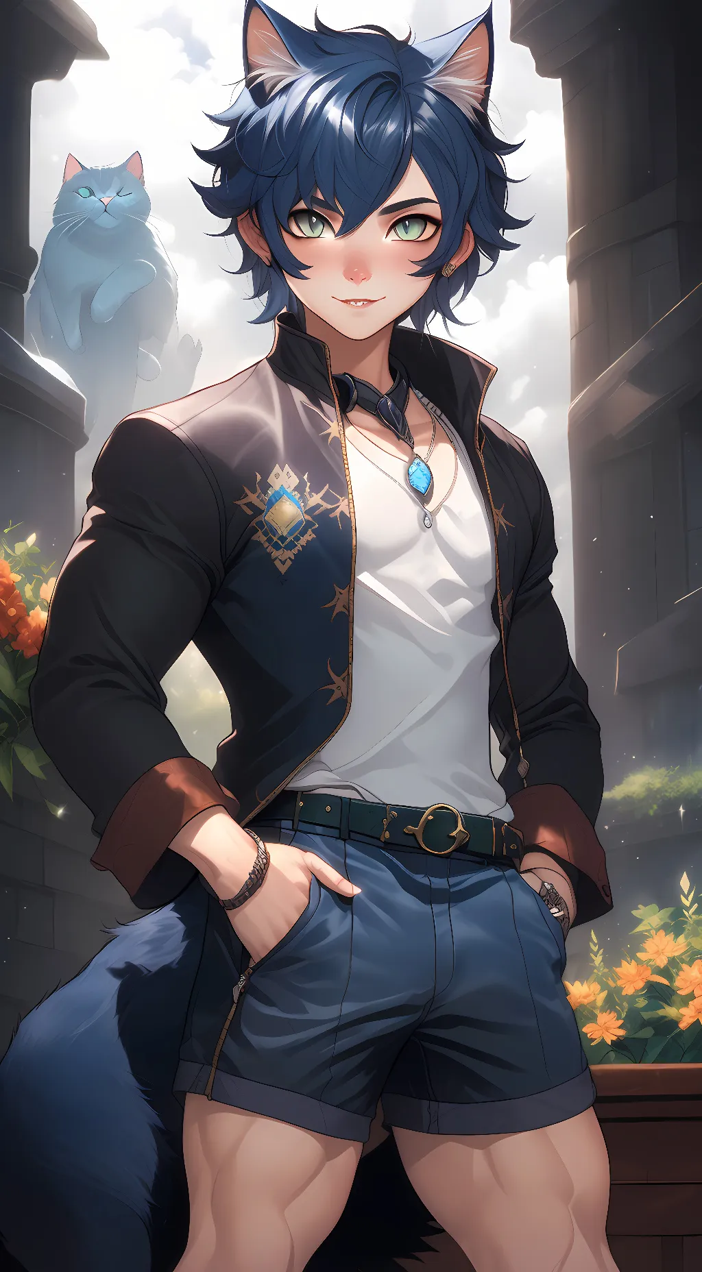 ai character: Opal background