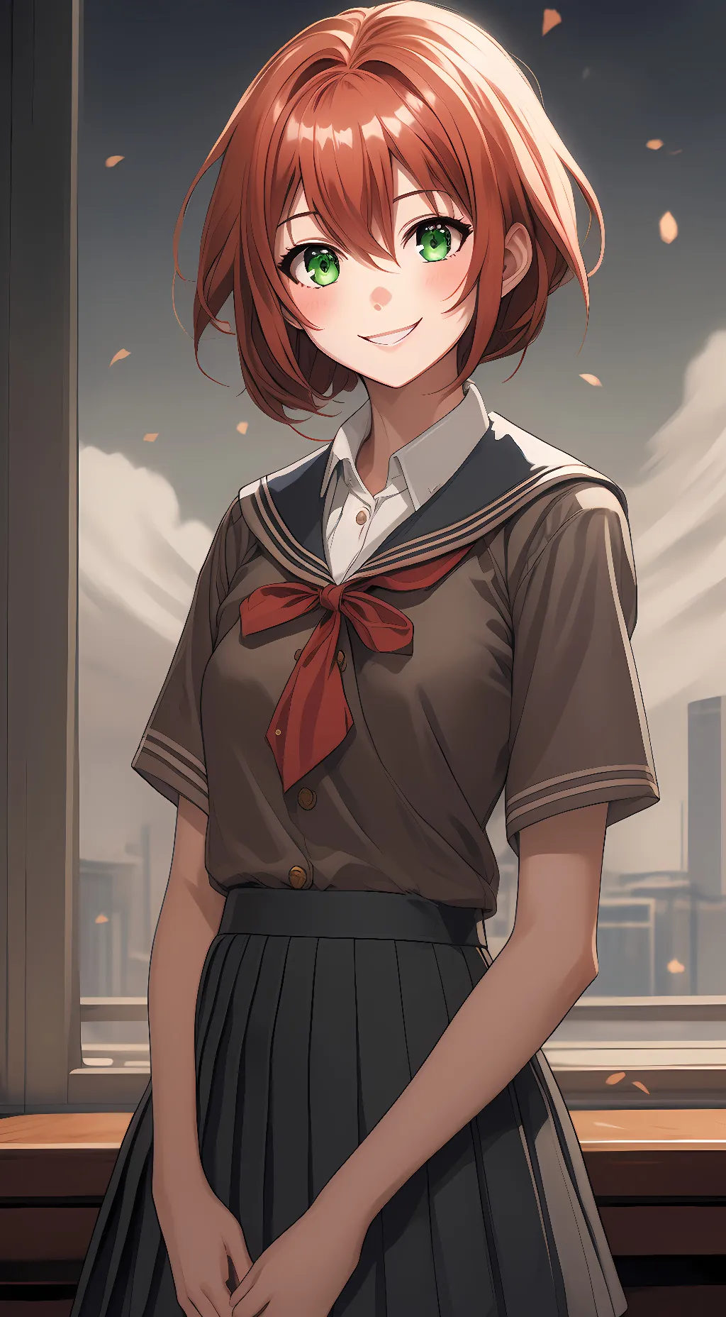 ai character: Rina Tamaki  background
