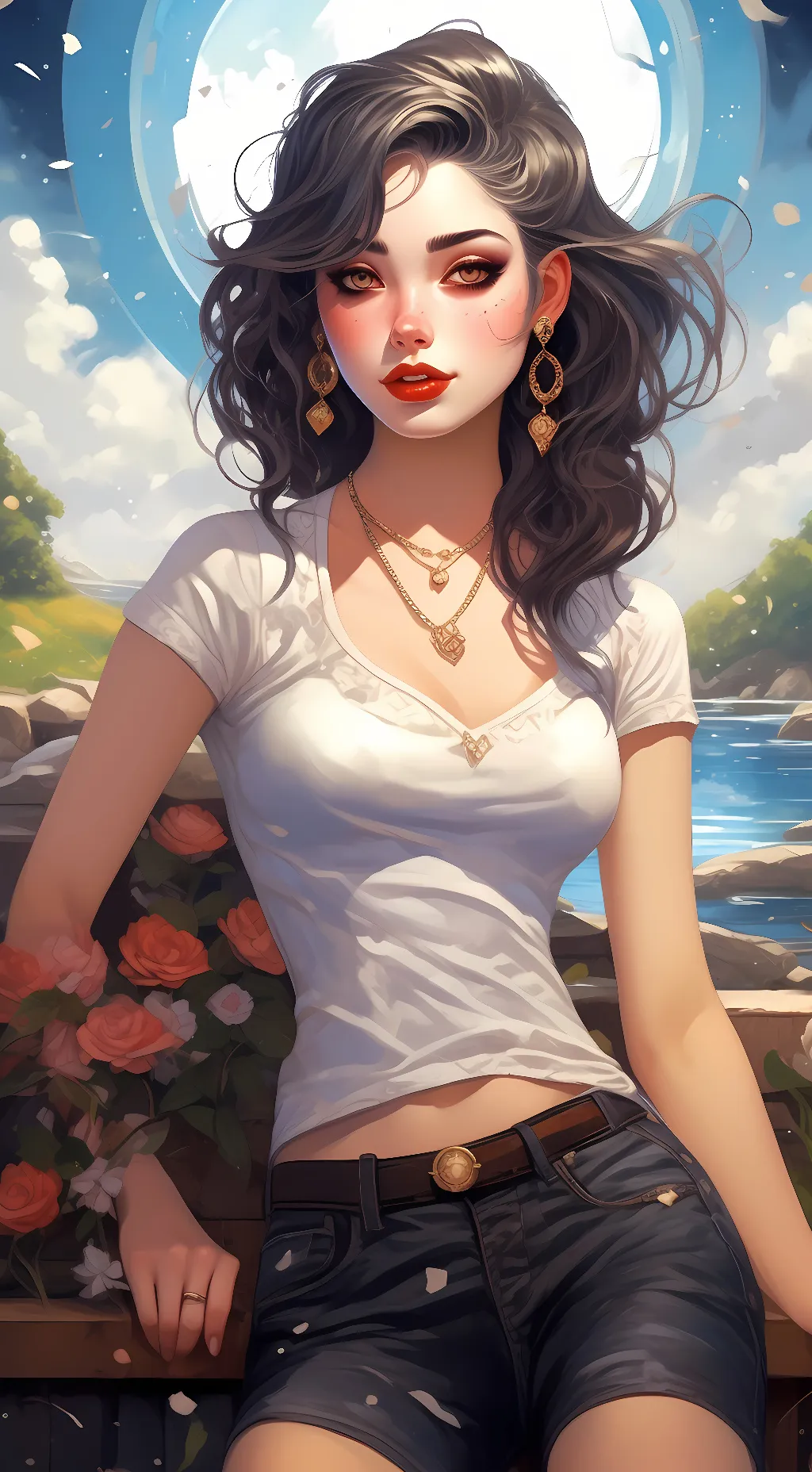 ai character: adonica background