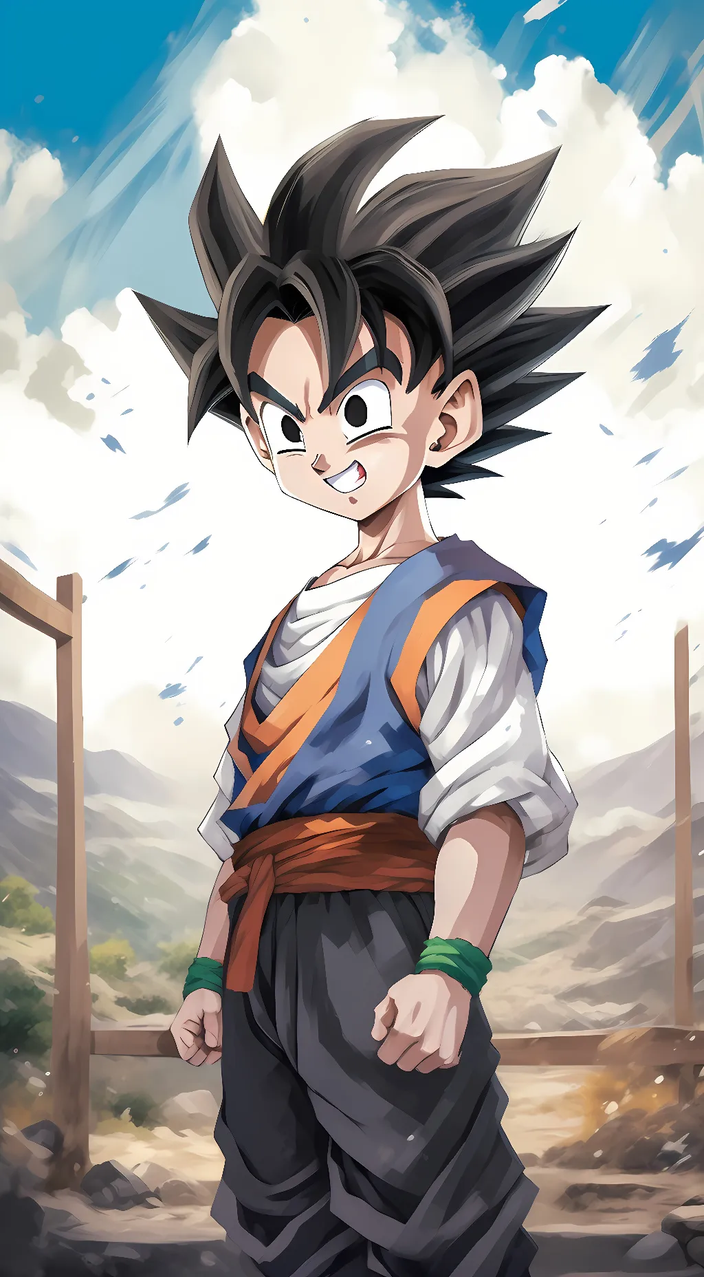 ai character: Goten background