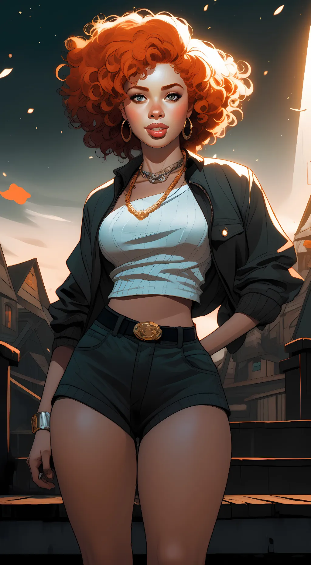 ai character: Ice spice background