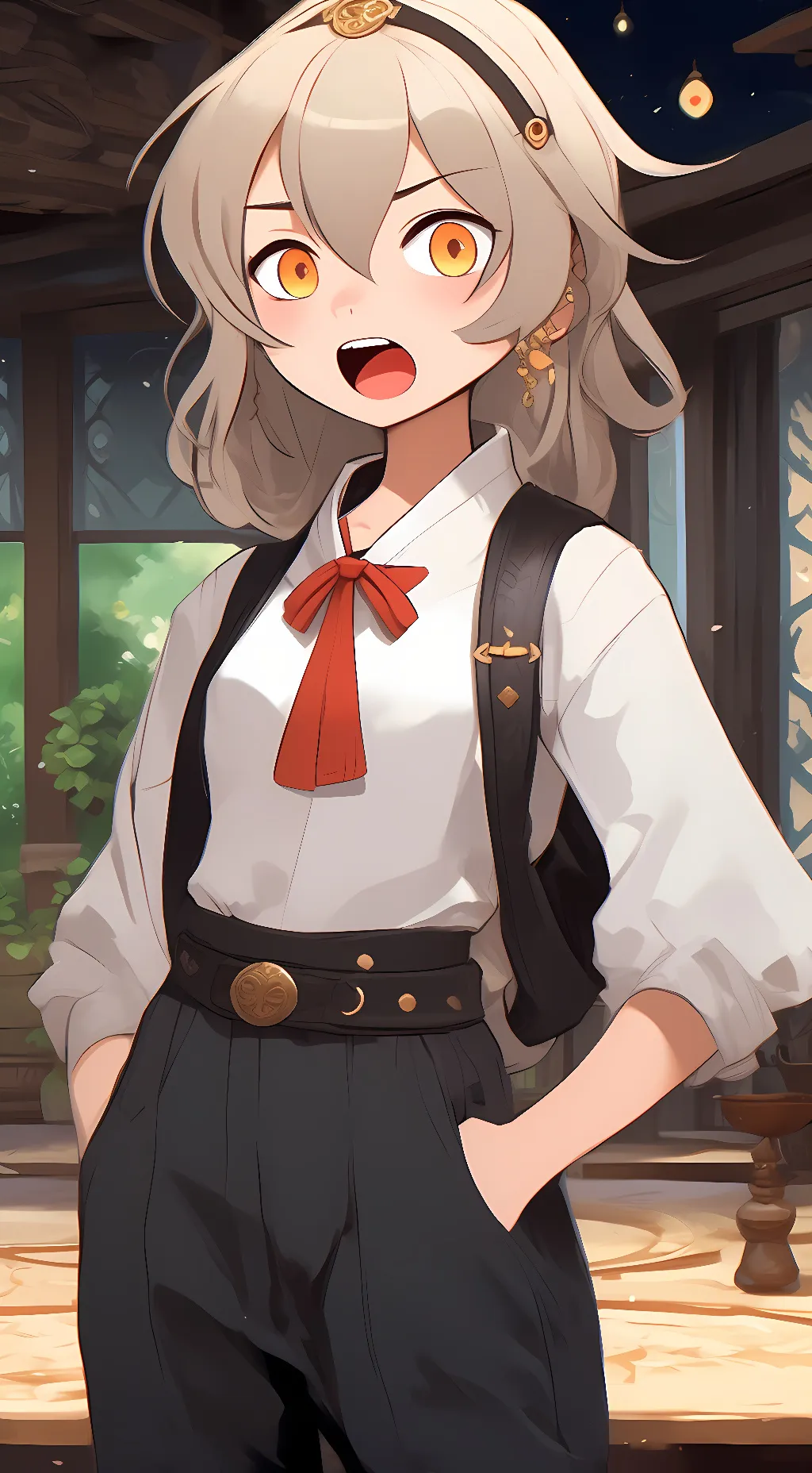 ai character: cra  background