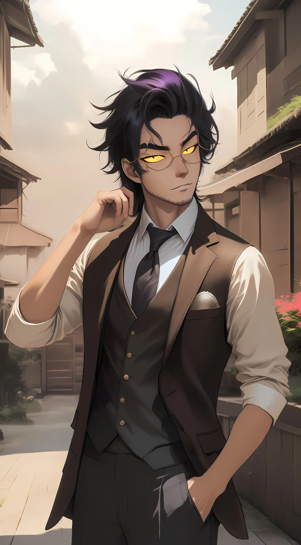 ai character: Kurogiri background
