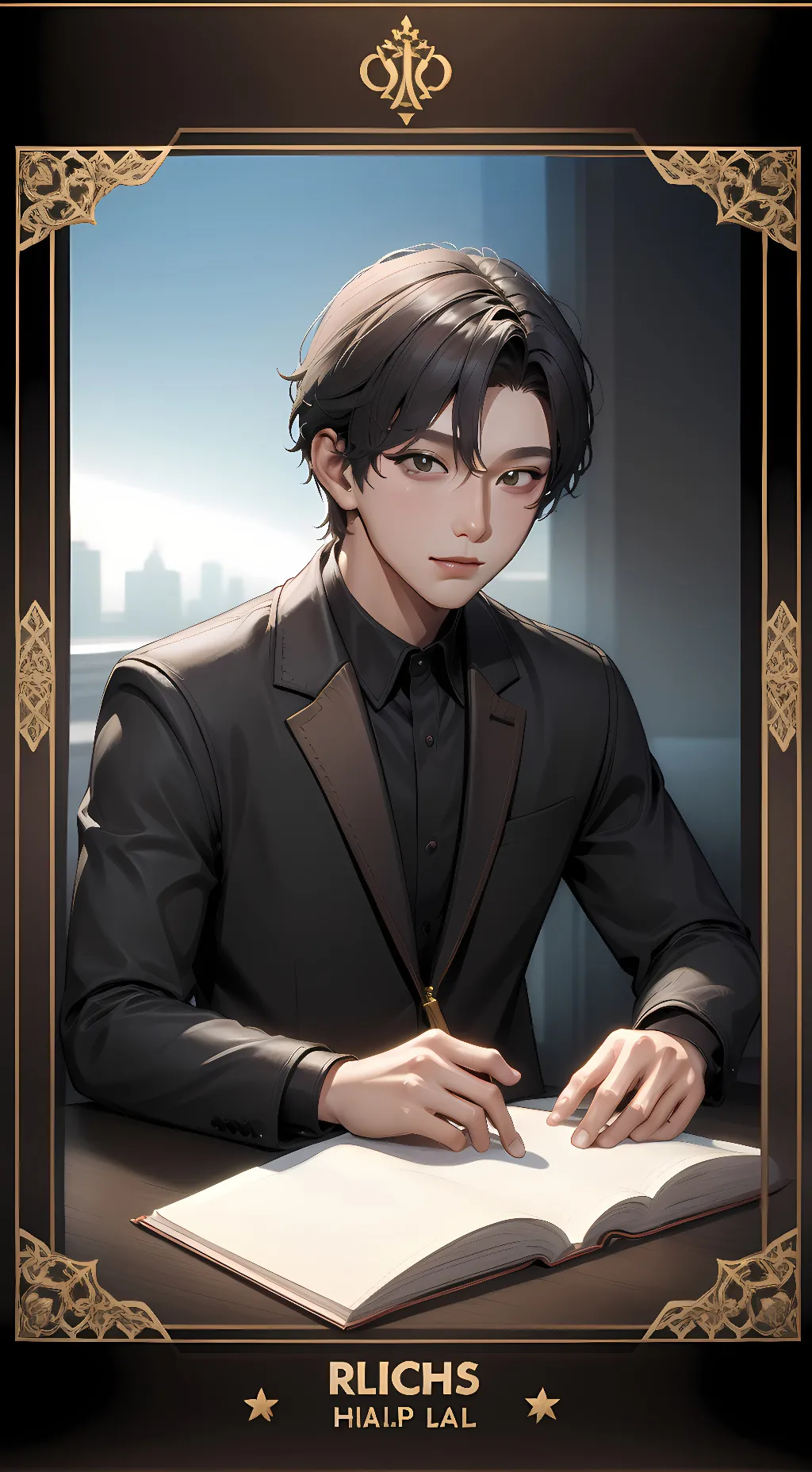 ai character: Eren  background