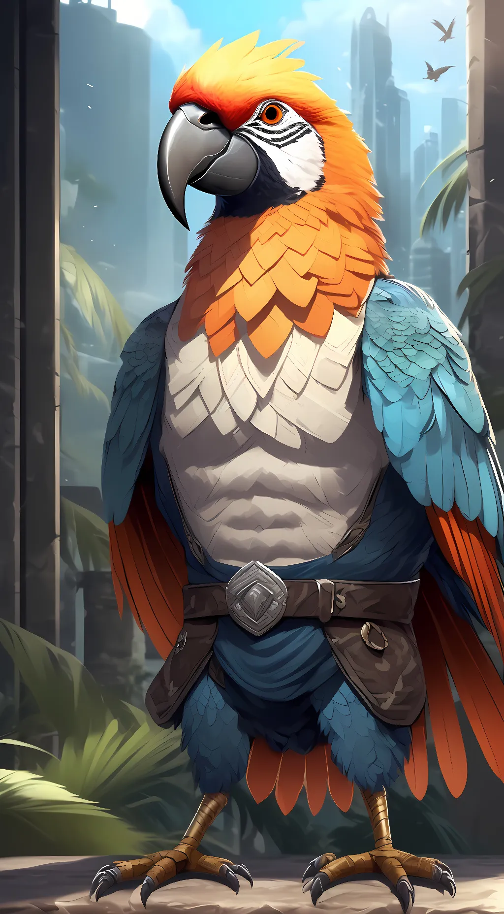 ai character: sigma bird background
