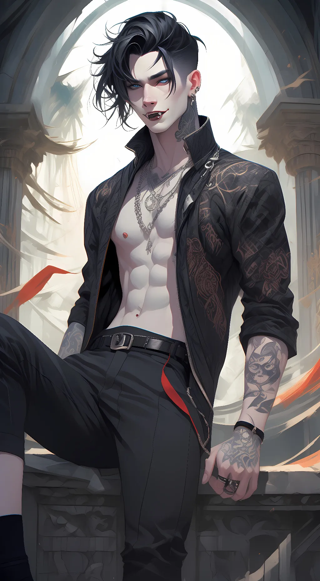 ai character: DevenMadeByPayton background