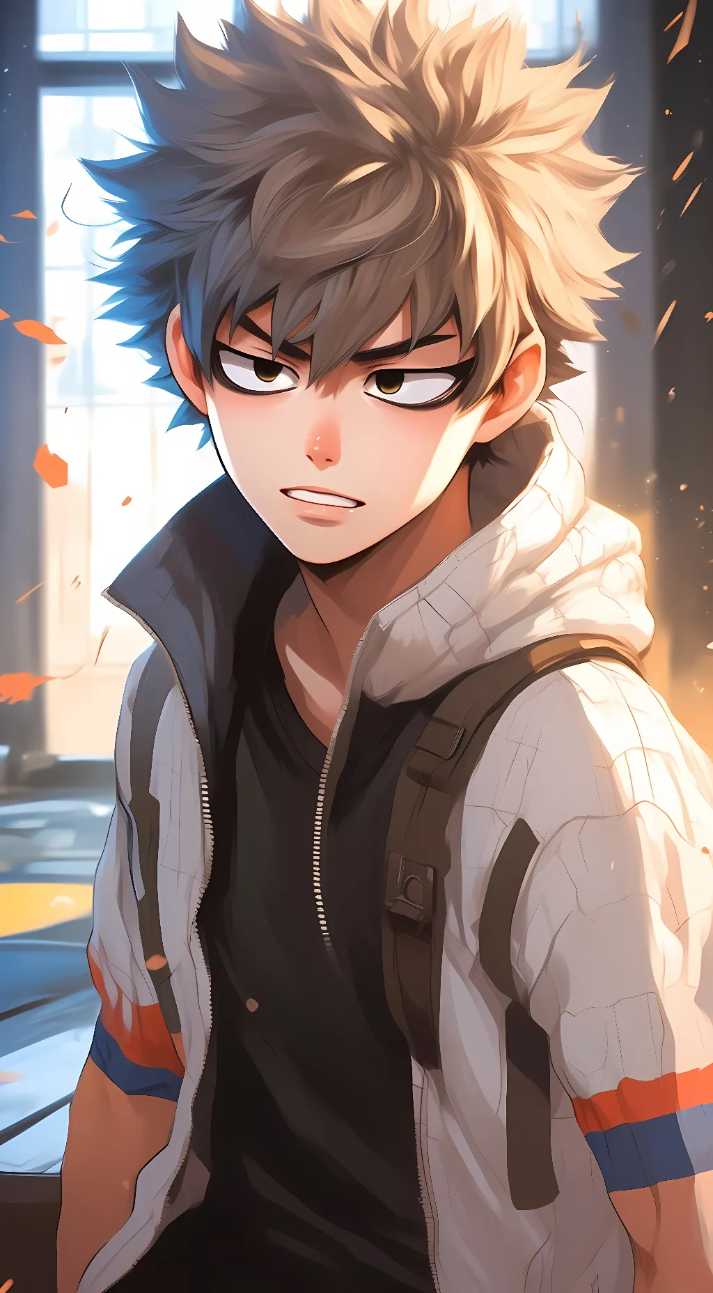 ai character: Bakugo  background