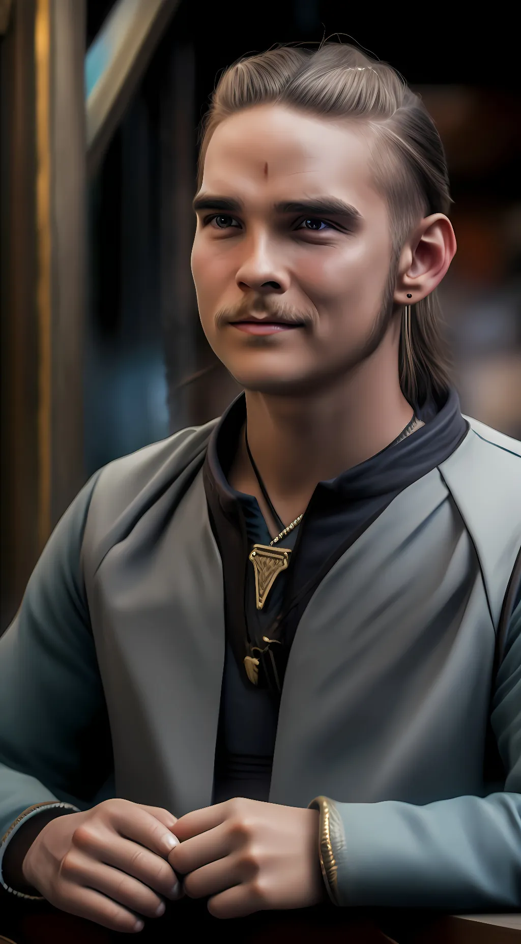 ai character: Hvitserk  background