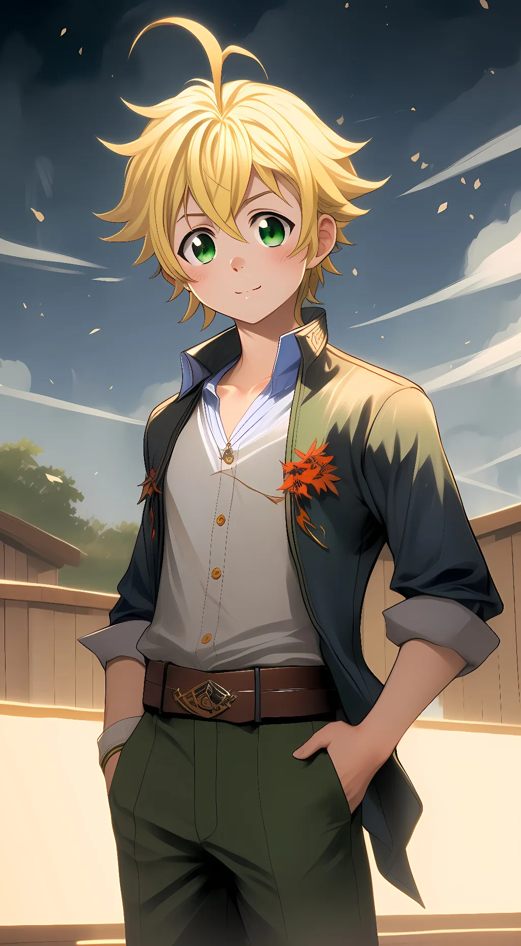 ai character: Meliodas background