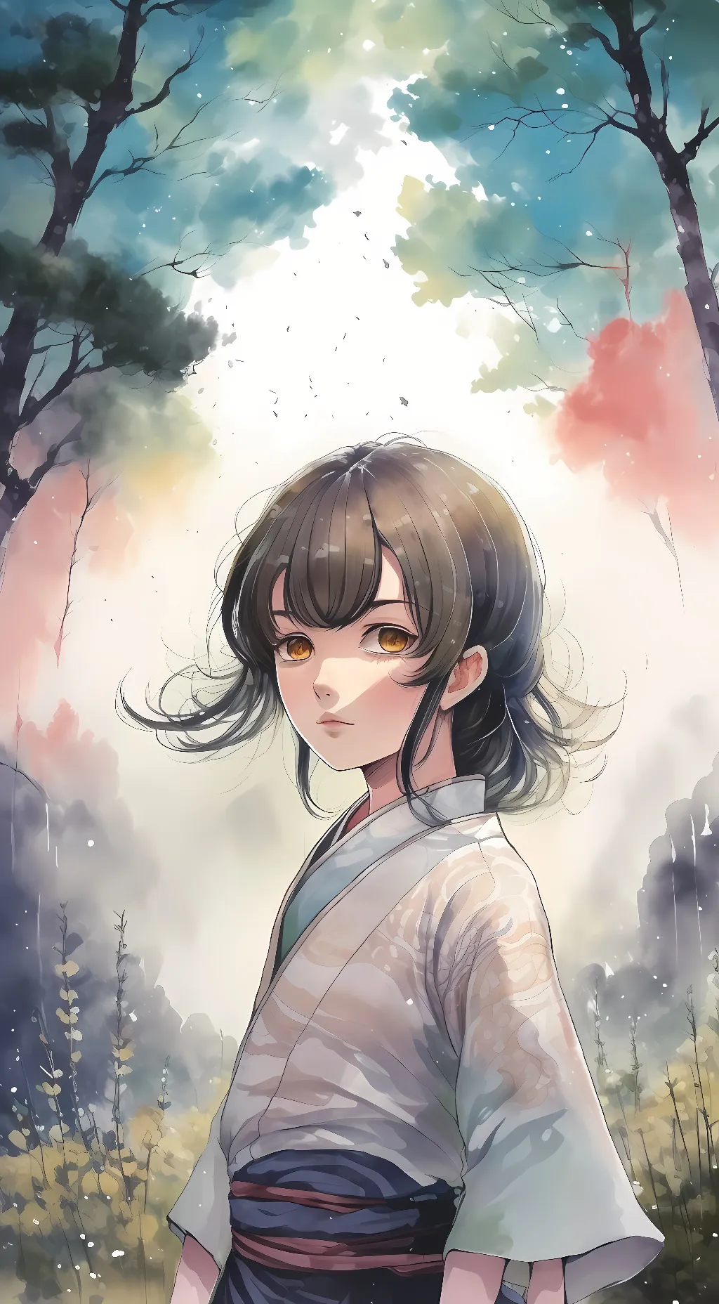 ai character:  Demon slayer background