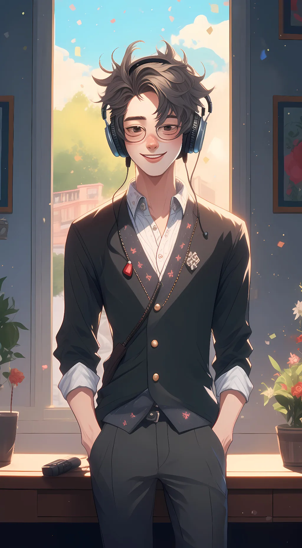 ai character: Hero background