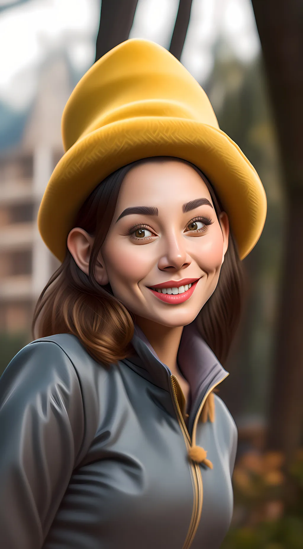 ai character: Lellow background