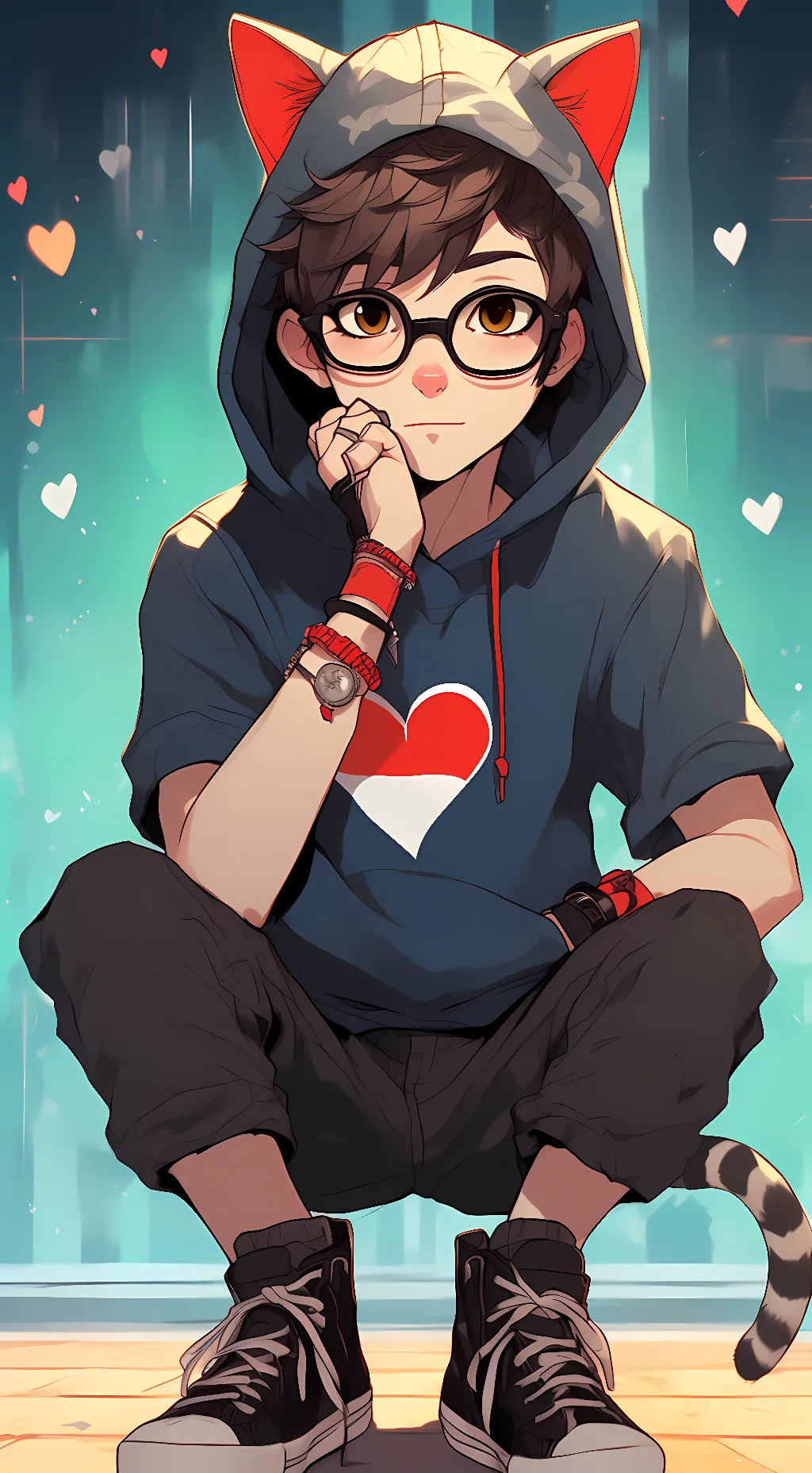 ai character: Ace he/they  background