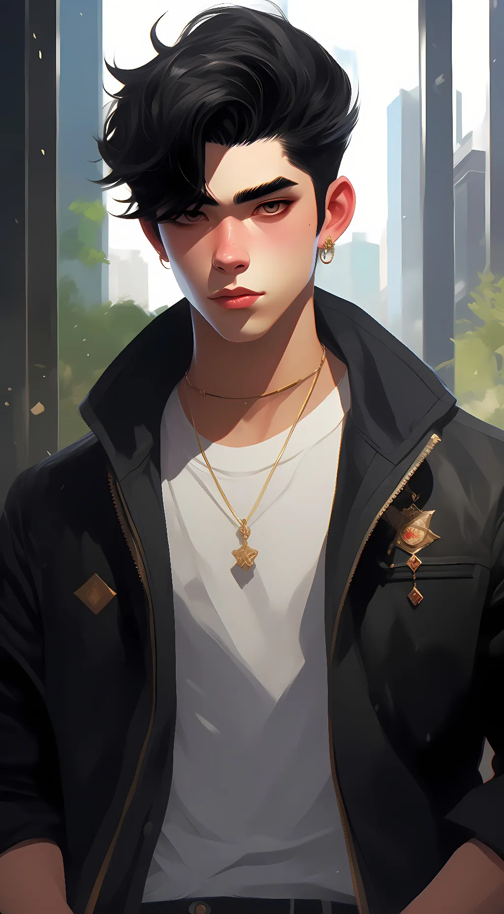 ai character: Ethan  background
