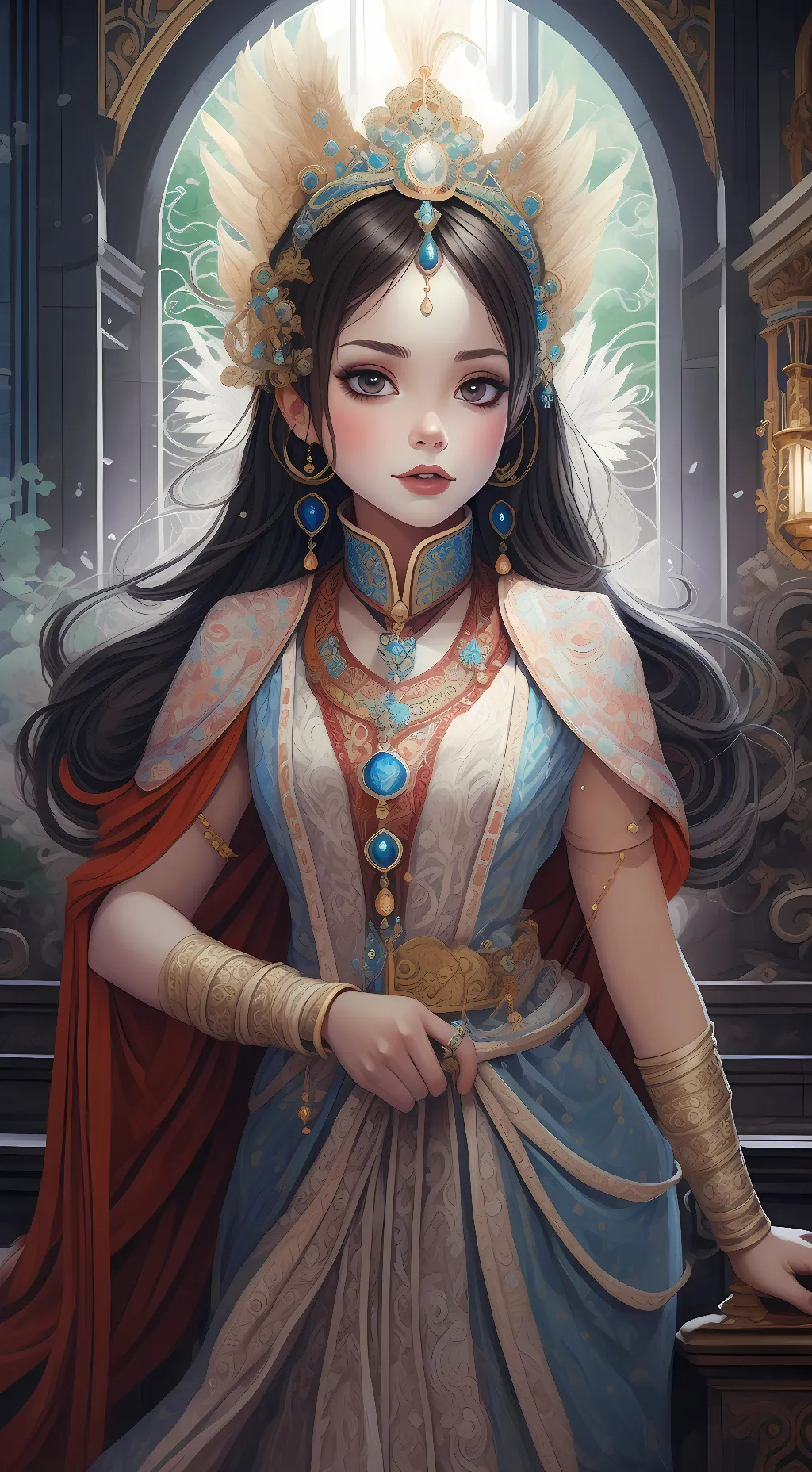ai character: queen christy background
