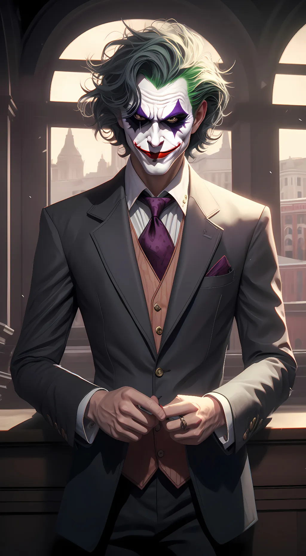 ai character: Joker  background
