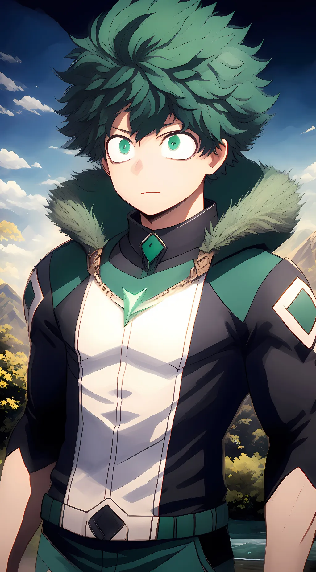 ai character: Izuku  background