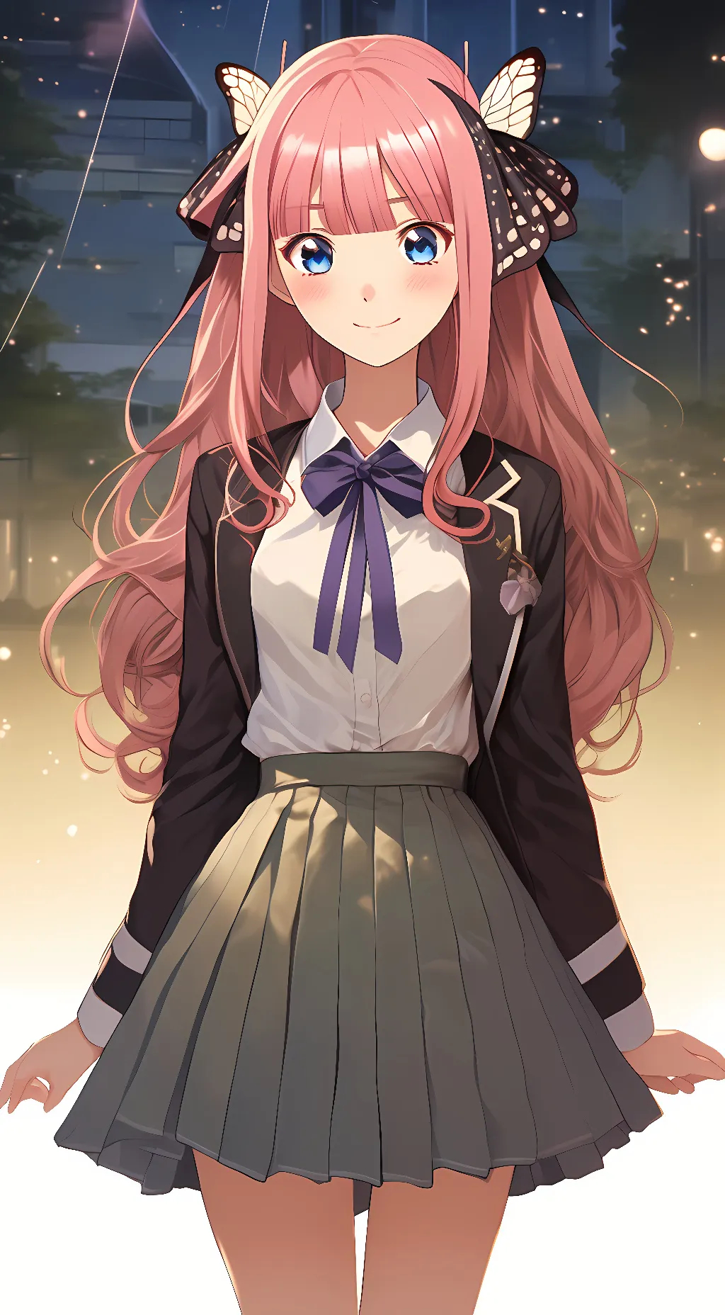 ai character: Nino Nakano background
