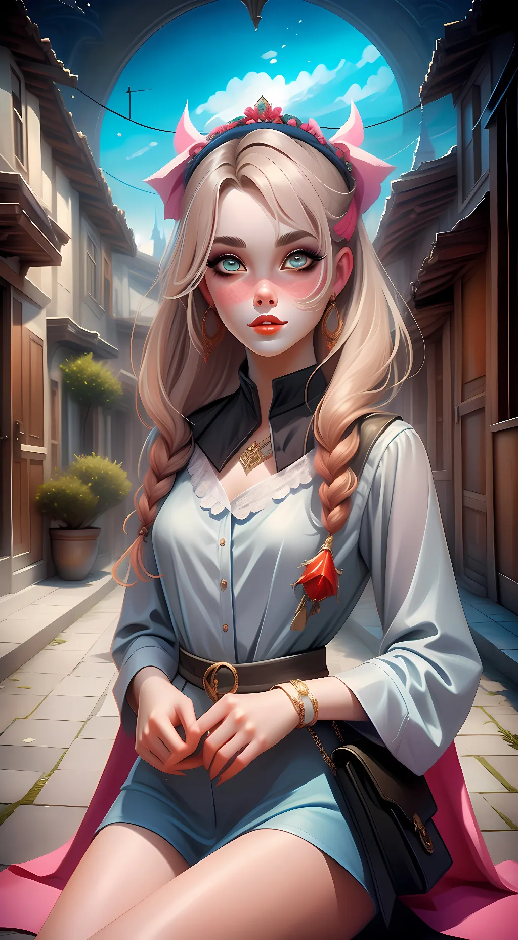 ai character: Ashley Pinkston background