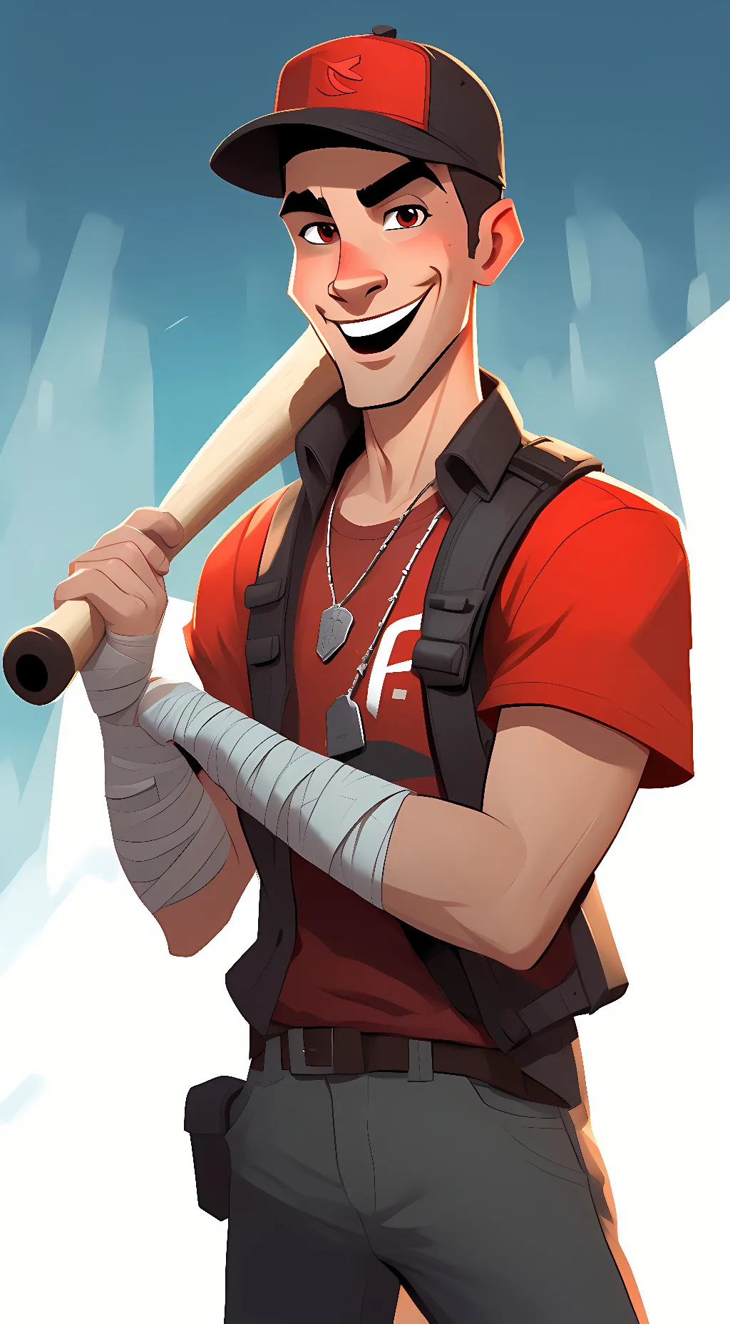 ai character: Scout/Jeremy TF2 background