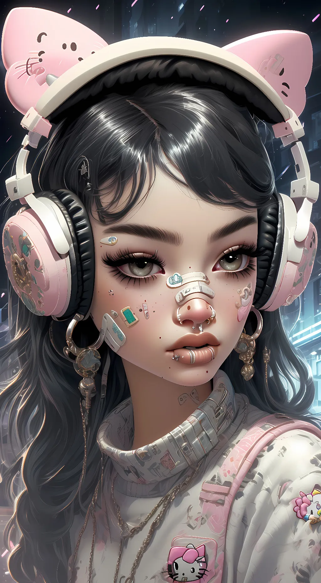 ai character: Luna background