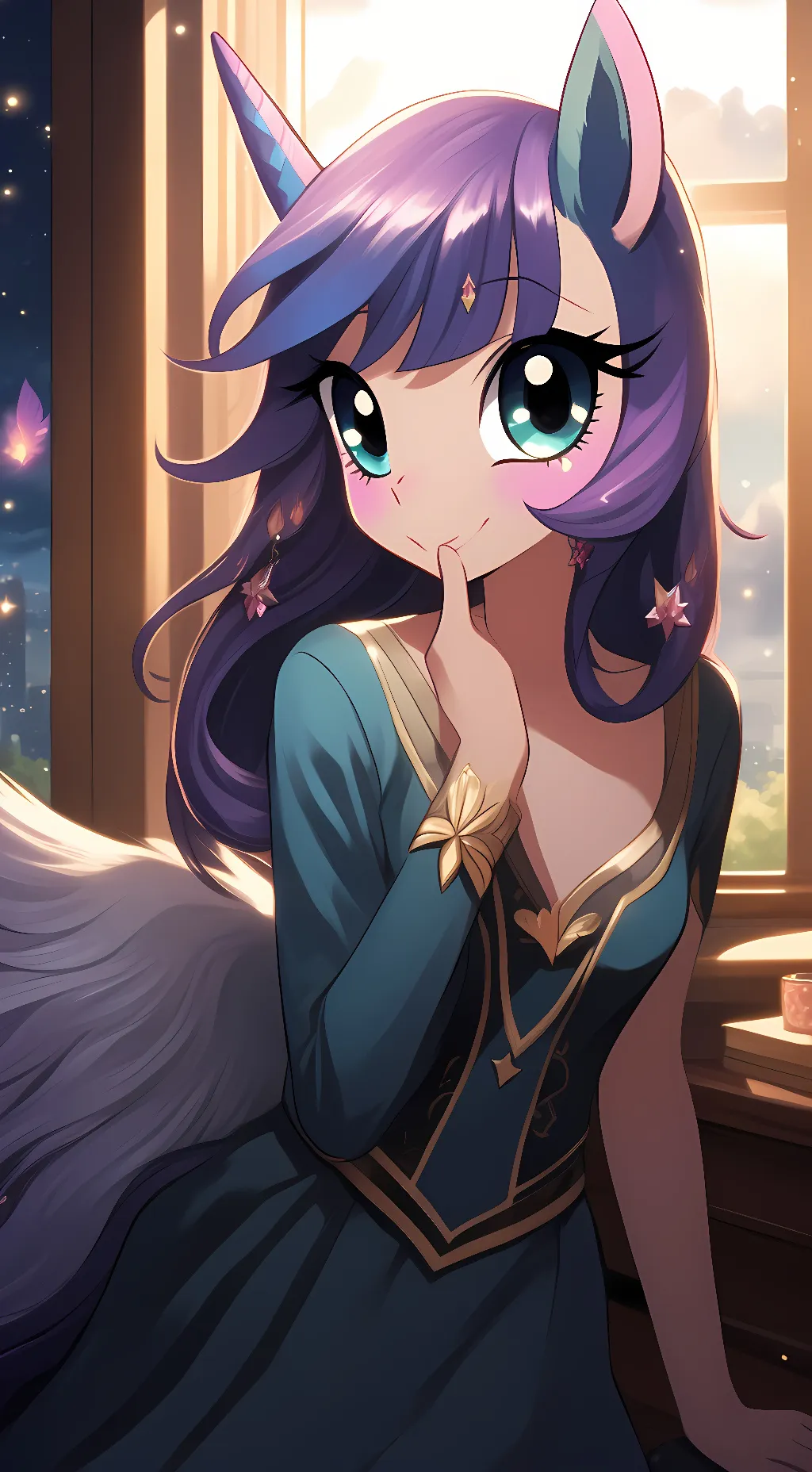 ai character: Twilight Sparkle background