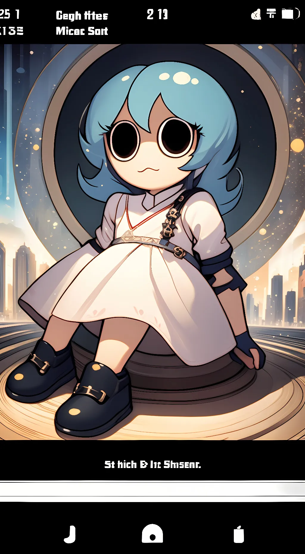 ai character: pow ski background
