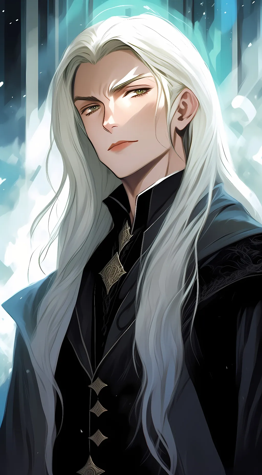 ai character: Lucius Malfoy  background