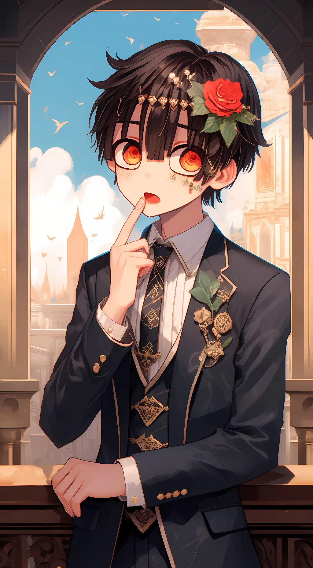 ai character: Hanako background