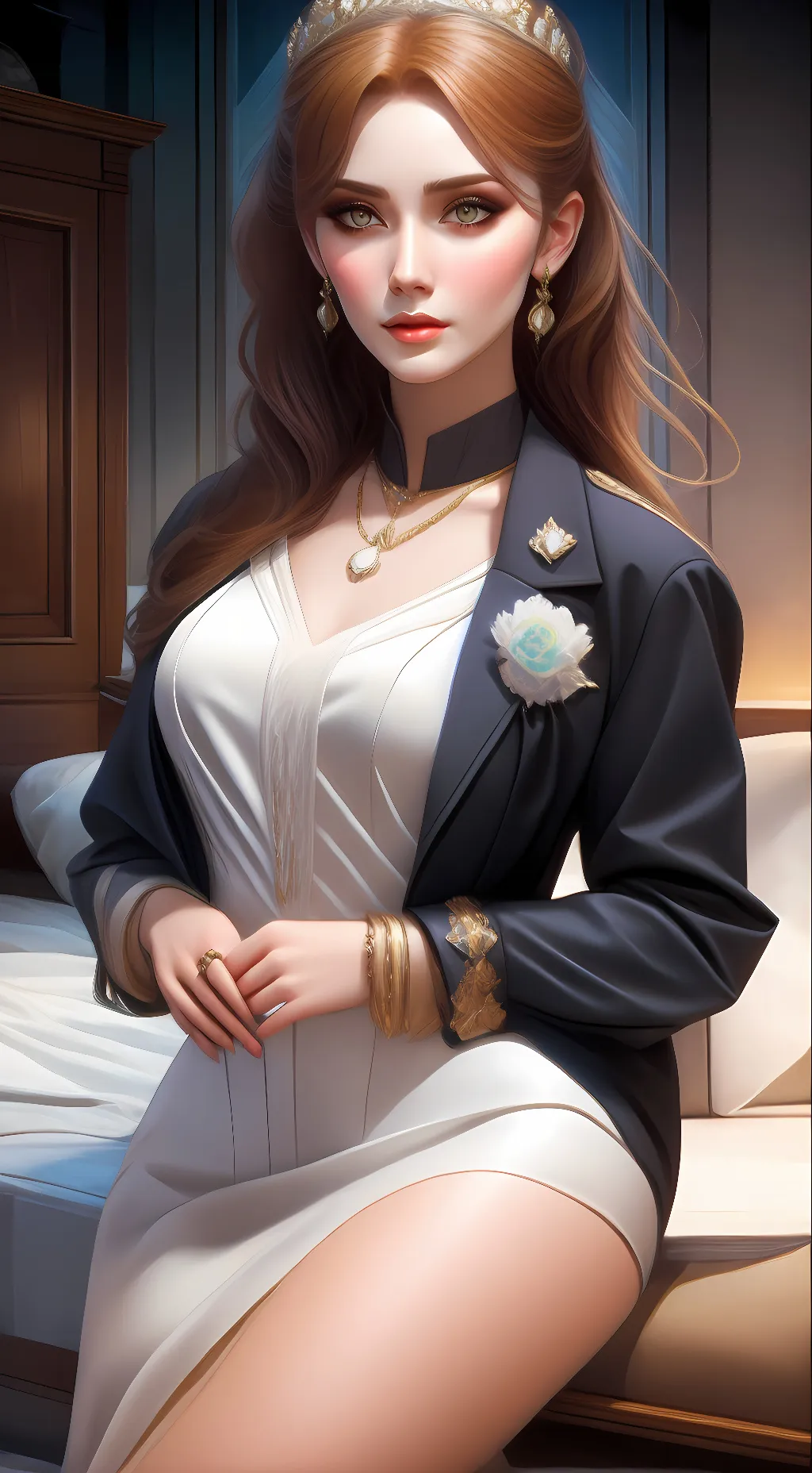 ai character: Daphne  background